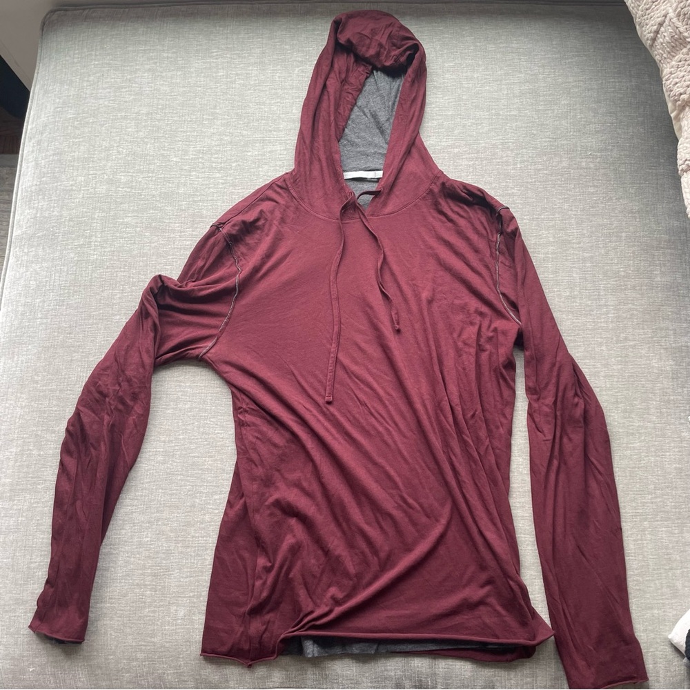 Vince Long Sleeve Double Layer Hoodie Shirt